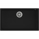 TEKA Fregadero bajo encimera  TEGRANITE SQUARE 72.40 TG NEGRO. 115230015, Una cubeta, Negro, acabado sintético